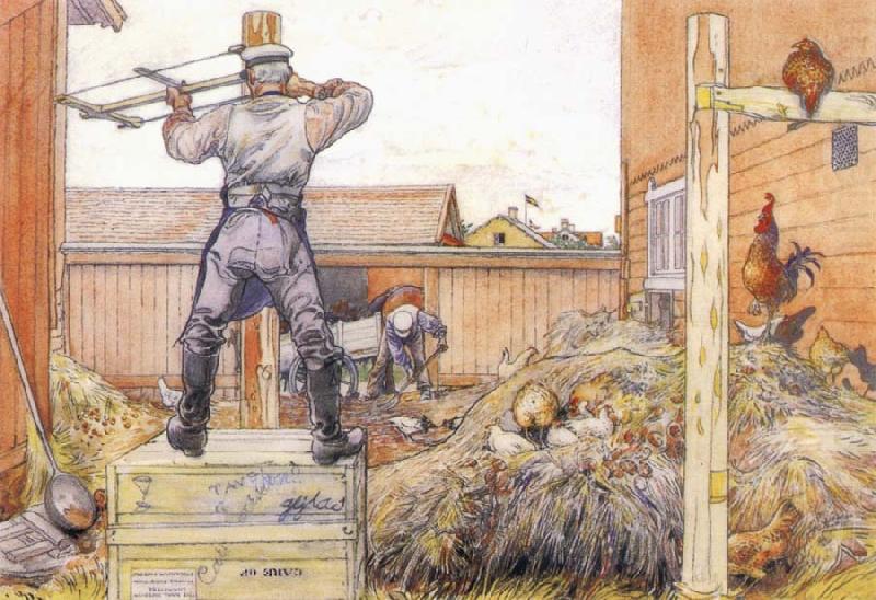 Carl Larsson The Manure Pile china oil painting image